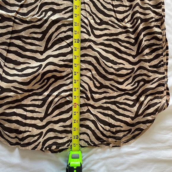 J. Crew Swingy Organic Cotton-voile Beach Dress Zebra Stripe Sleeveless Pullover - Picture 10 of 15